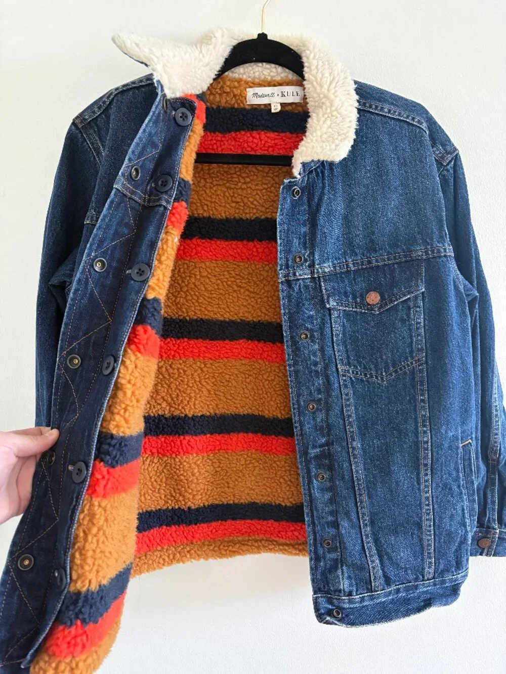 Madewell x KULE Jean Jacket with Fleece Insert
